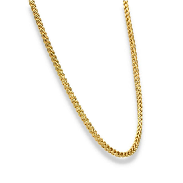 9ct Yellow Gold Foxtail Chain - 18" - 10.1g