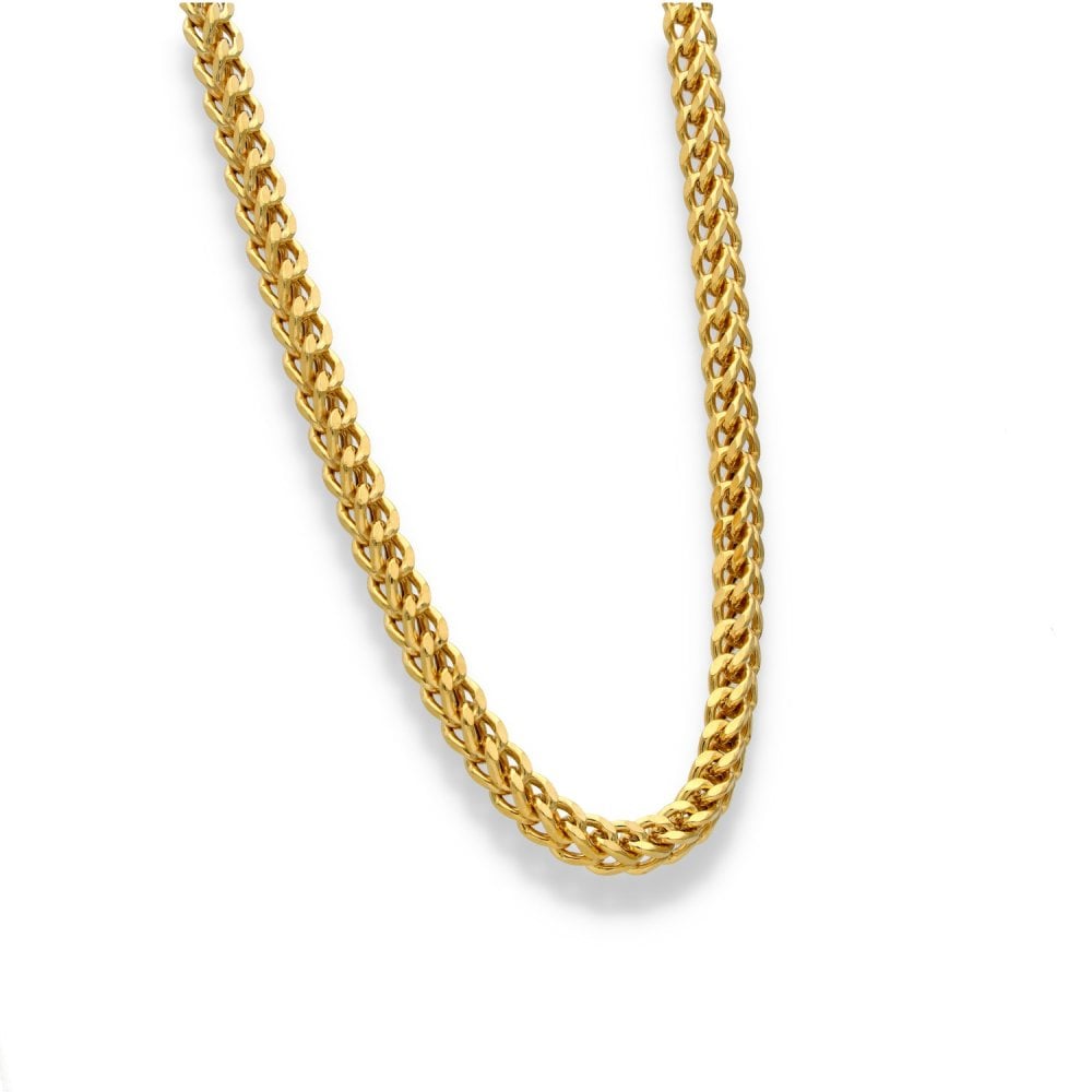 9ct Yellow Gold Foxtail Chain - 20" - 19.7g