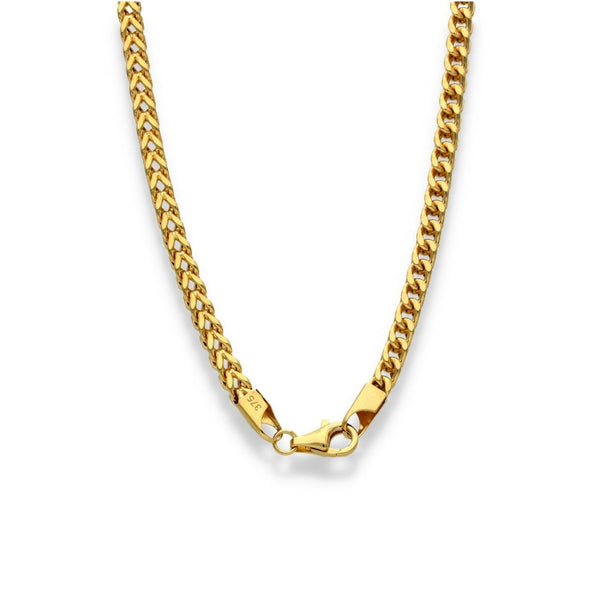 9ct Yellow Gold Foxtail Chain - 20" - 19.7g