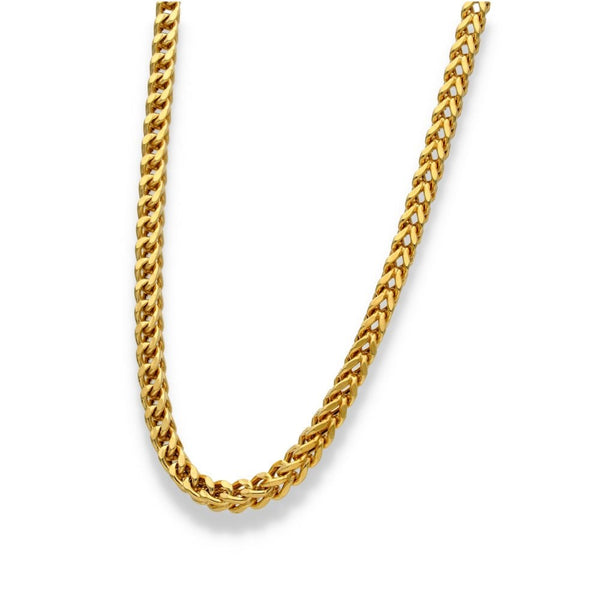 9ct Yellow Gold Foxtail Chain - 20" - 19.7g