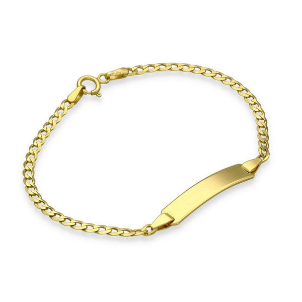 9ct Yellow Gold ID Curb Bracelet - 6" - 2.0g