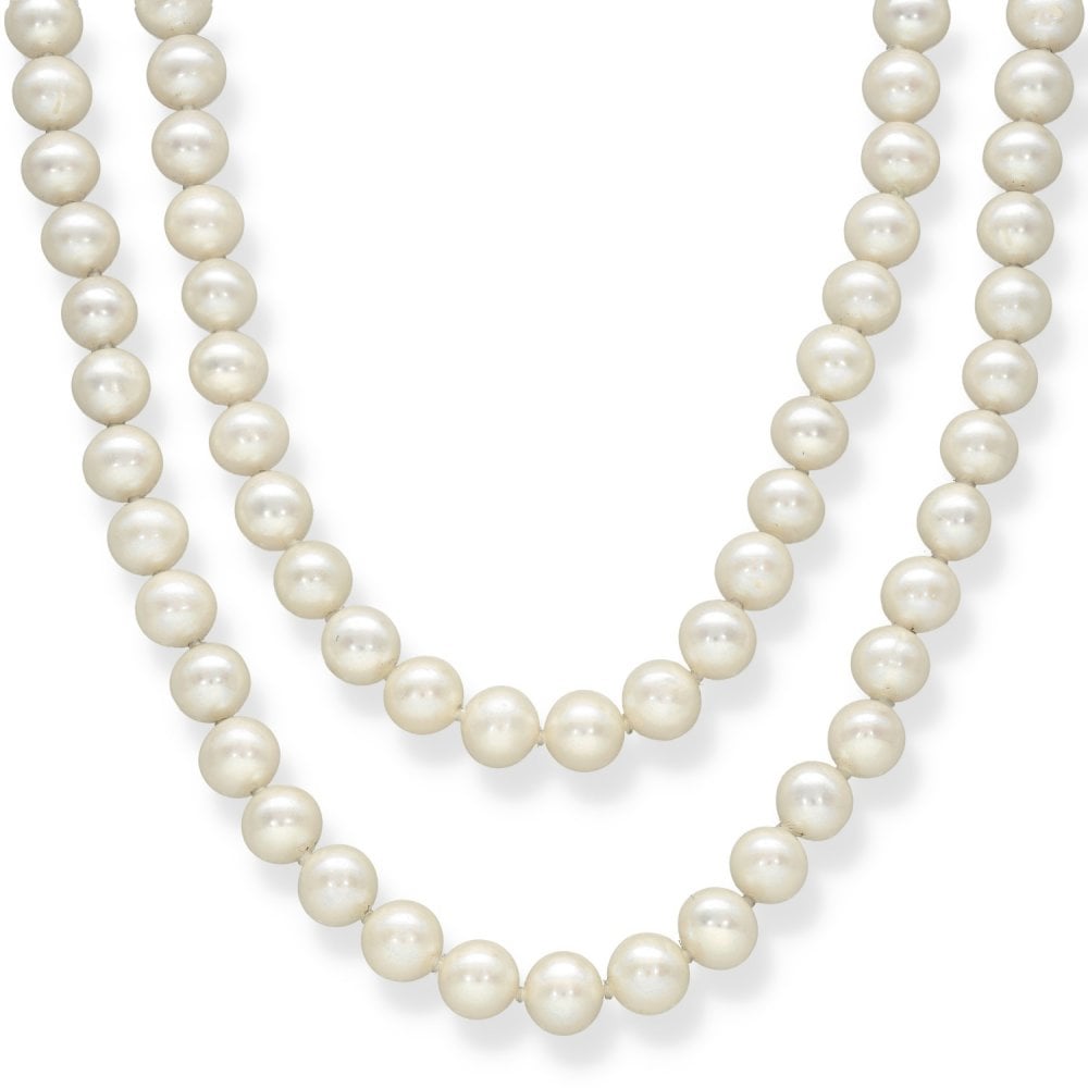 Pearl Necklace - 60" - 81.5g - 215 Freshwater Cultured Pearls