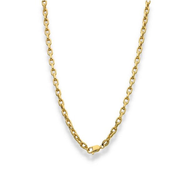 9ct Yellow Gold Hollow Belcher Chain - 20" - 7.4g