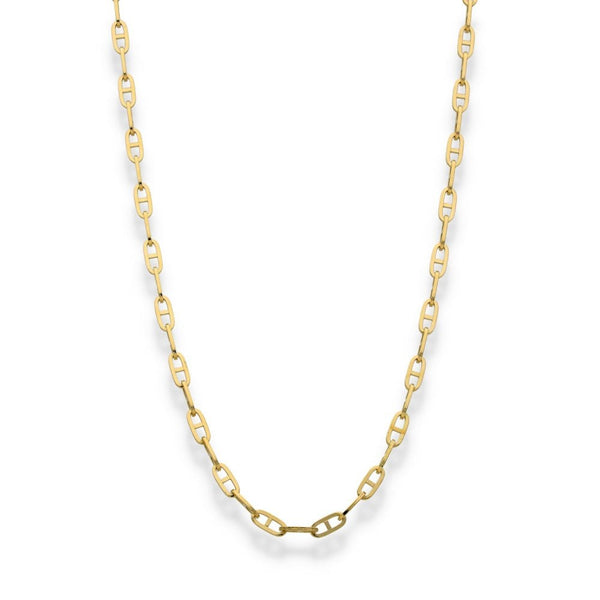 9ct Yellow Gold Fine Anchor Chain - 18" - 3.3g