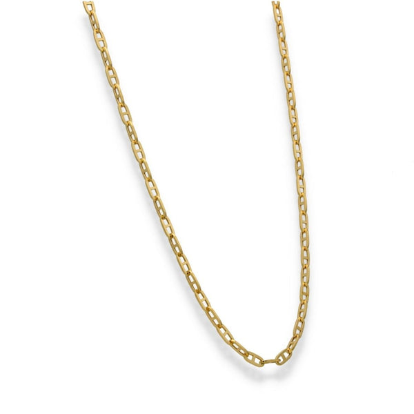 9ct Yellow Gold Fine Anchor Chain - 18" - 3.3g