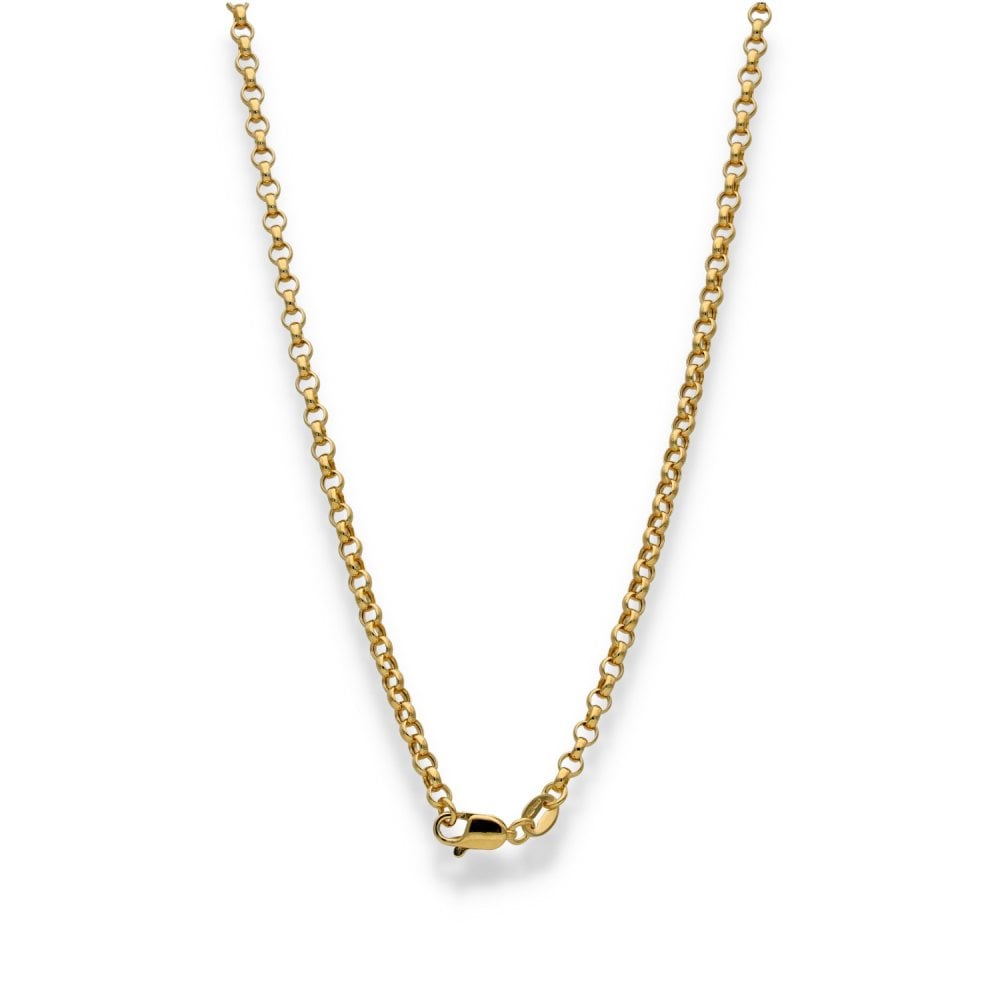 9ct Yellow Gold Round Belcher Chain - 20" - 3.5g