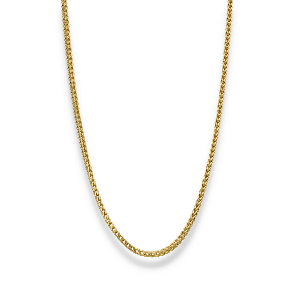 9ct Yellow Gold Foxtail Chain - 18" - 3.7g
