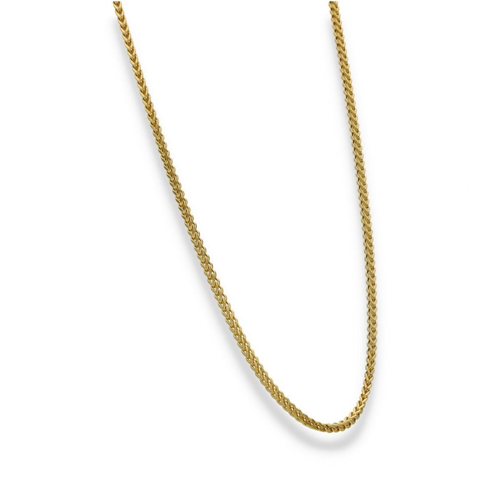 9ct Yellow Gold Foxtail Chain - 18" - 3.7g
