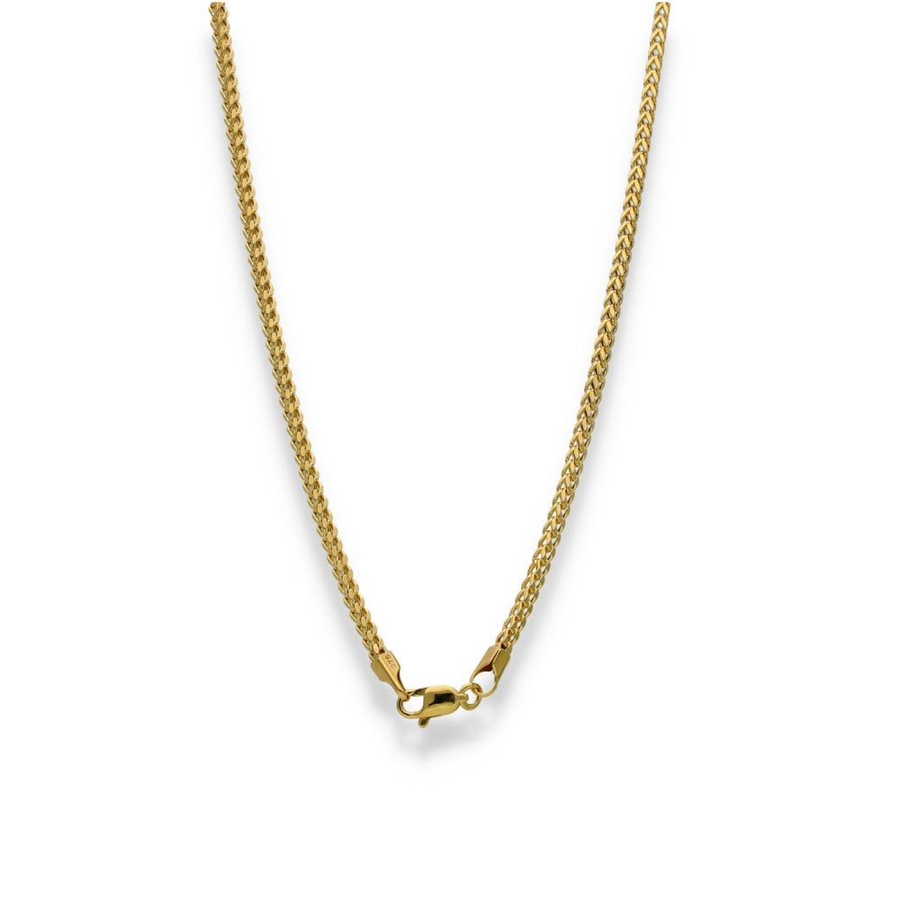 9ct Yellow Gold Foxtail Chain - 18" - 3.7g