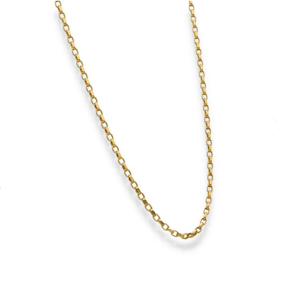 9ct Yellow Gold Belcher Chain - 20" - 2.6g