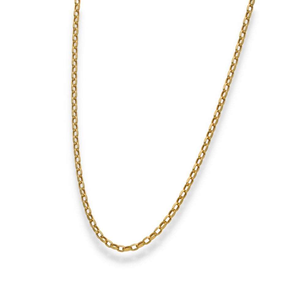 9ct Yellow Gold Belcher Chain - 20" - 2.6g