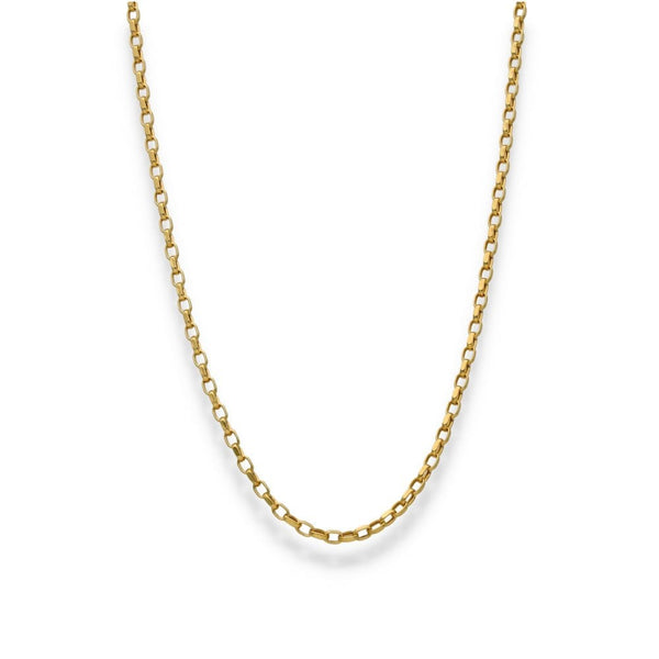 9ct Yellow Gold Belcher Chain - 18" - 2.3g