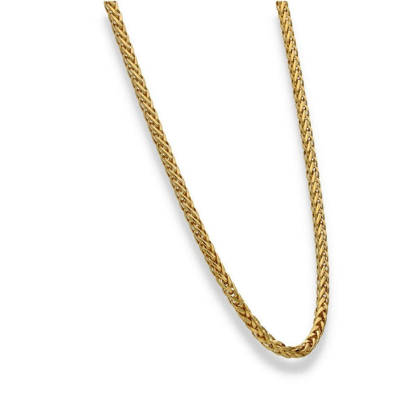 9ct Yellow Gold Hollow Spiga Chain - 18" - 8.5g