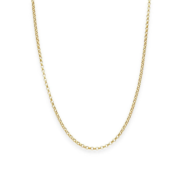 9ct Yellow Gold Fine Belcher Chain - 20" - 1.0g