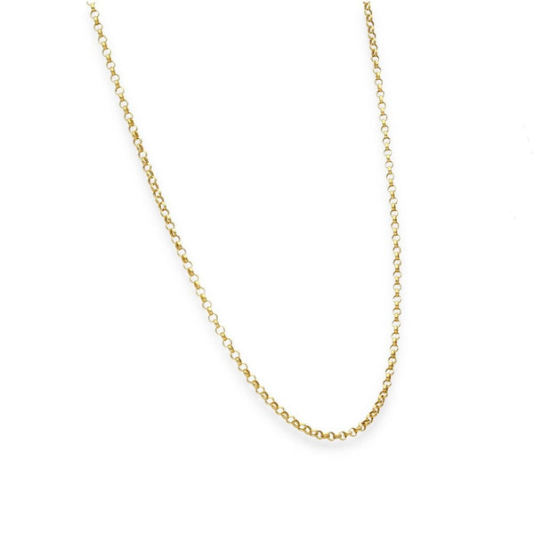 9ct Yellow Gold Fine Belcher Chain - 20" - 1.0g