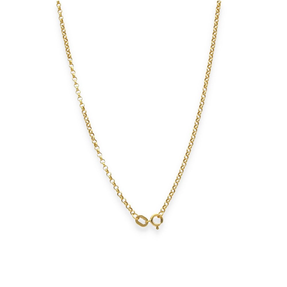 9ct Yellow Gold Fine Belcher Chain - 20" - 1.0g