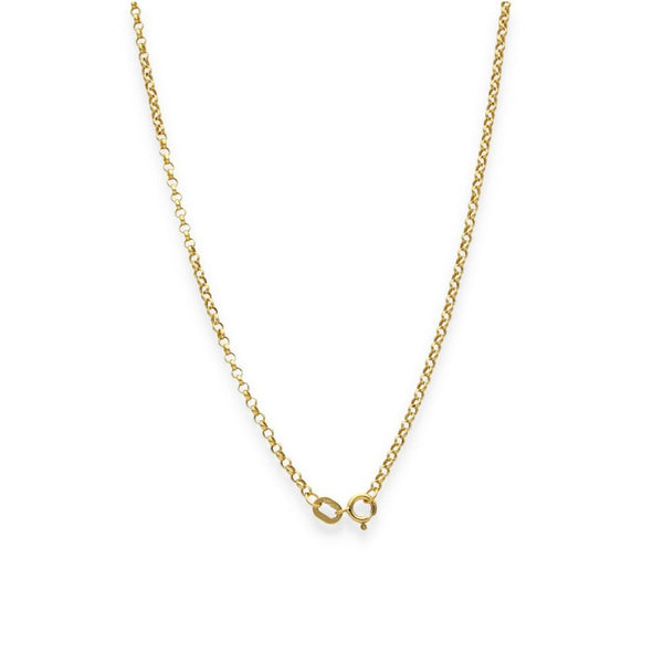 9ct Yellow Gold Fine Belcher Chain - 20" - 1.0g
