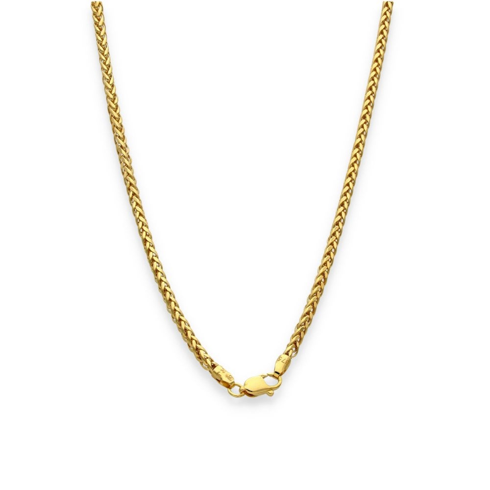 9ct Yellow Gold Hollow Spiga Chain - 18" - 4.1g