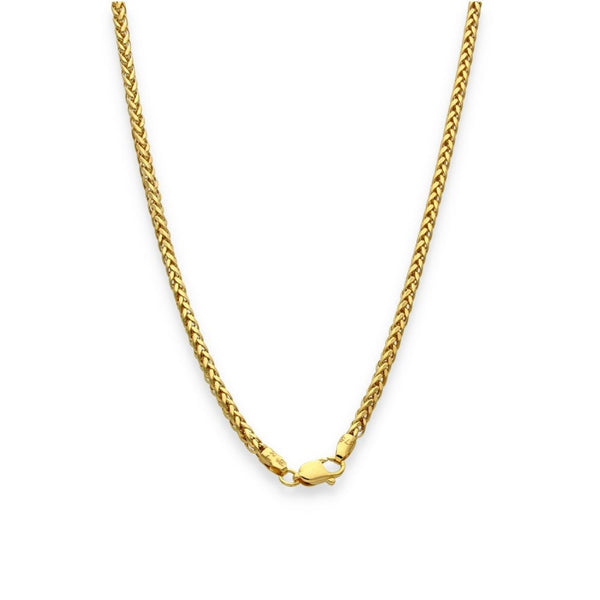 9ct Yellow Gold Hollow Spiga Chain - 18" - 4.1g