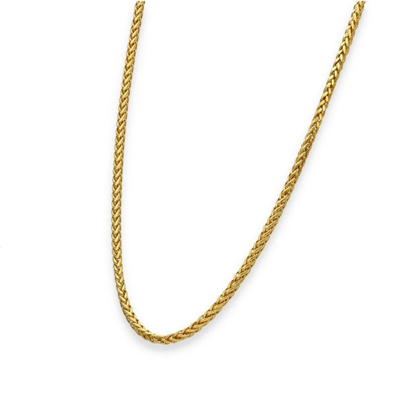 9ct Yellow Gold Hollow Spiga Chain - 18" - 4.1g