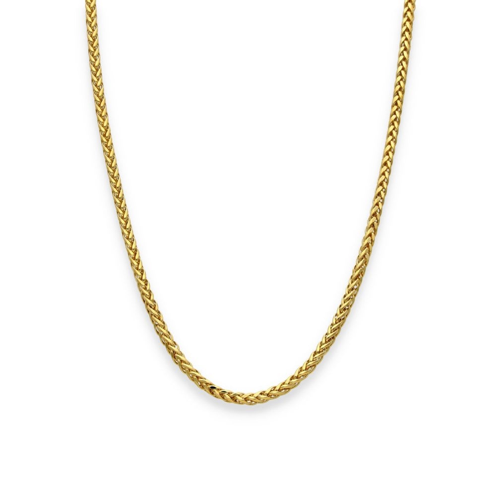 9ct Yellow Gold Hollow Spiga Chain - 20" - 4.9g