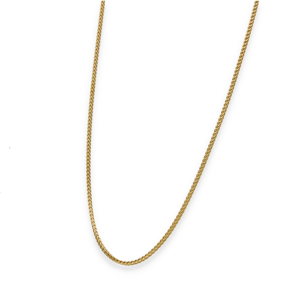 9ct Yellow Gold Foxtail Chain - 18" - 2.0g
