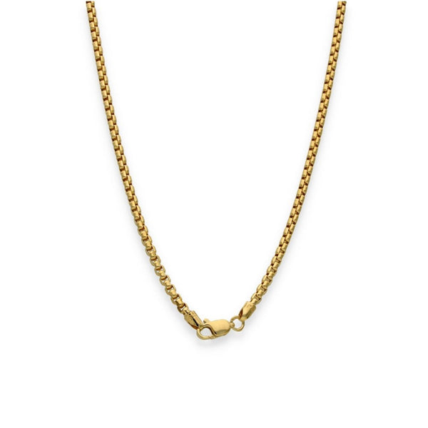 9ct Yellow Gold Box-Belcher Chain - 20" - 5.9g