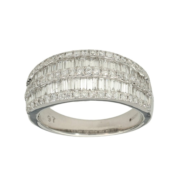 18ct White Gold Diamond Cocktail Ring - Size N - 1.39ct