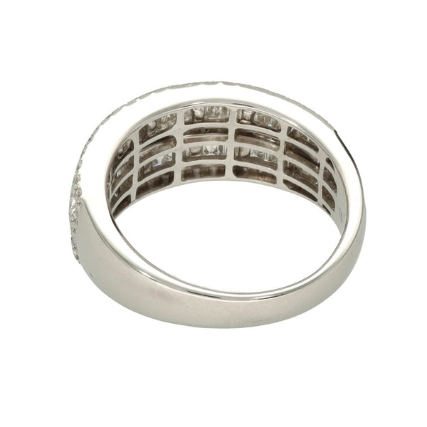 18ct White Gold Diamond Cocktail Ring - Size N - 1.39ct