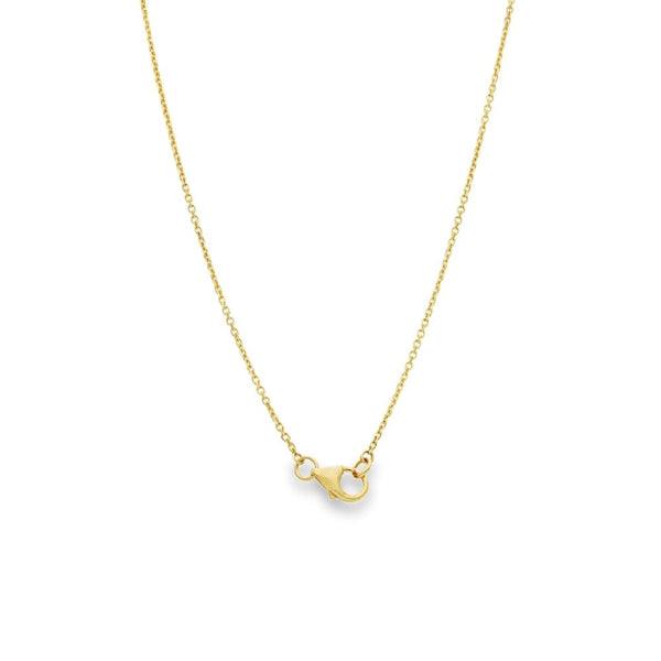 9ct Yellow Gold Diamond Initial R Butterfly Pendant & Necklace