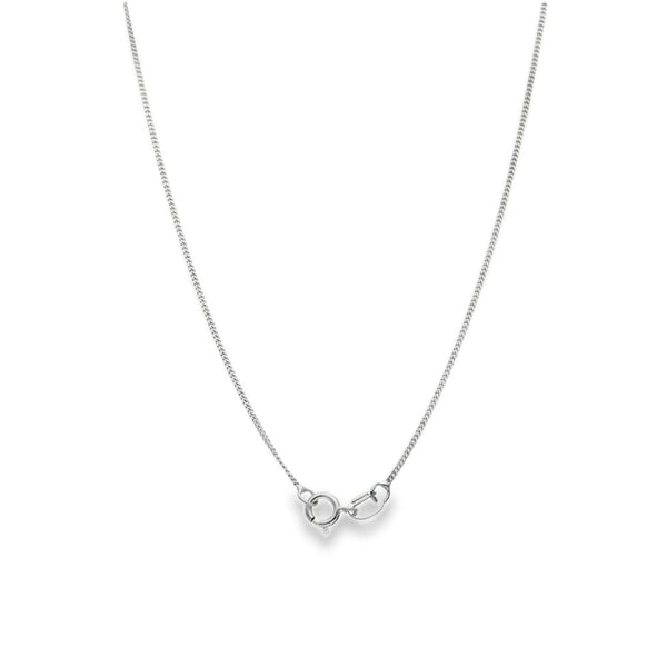 9ct Yellow & White Gold CZ Halo Pendant & Chain - 18" - 3.8g