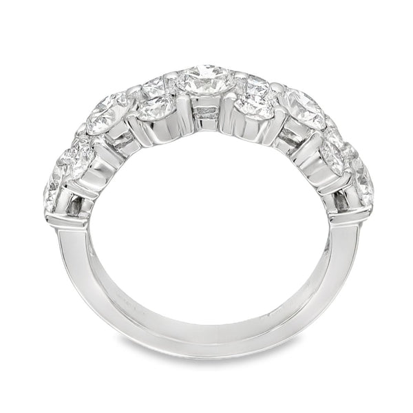 950 Platinum Diamond Cluster Ring - Size K½ - 2.05ct