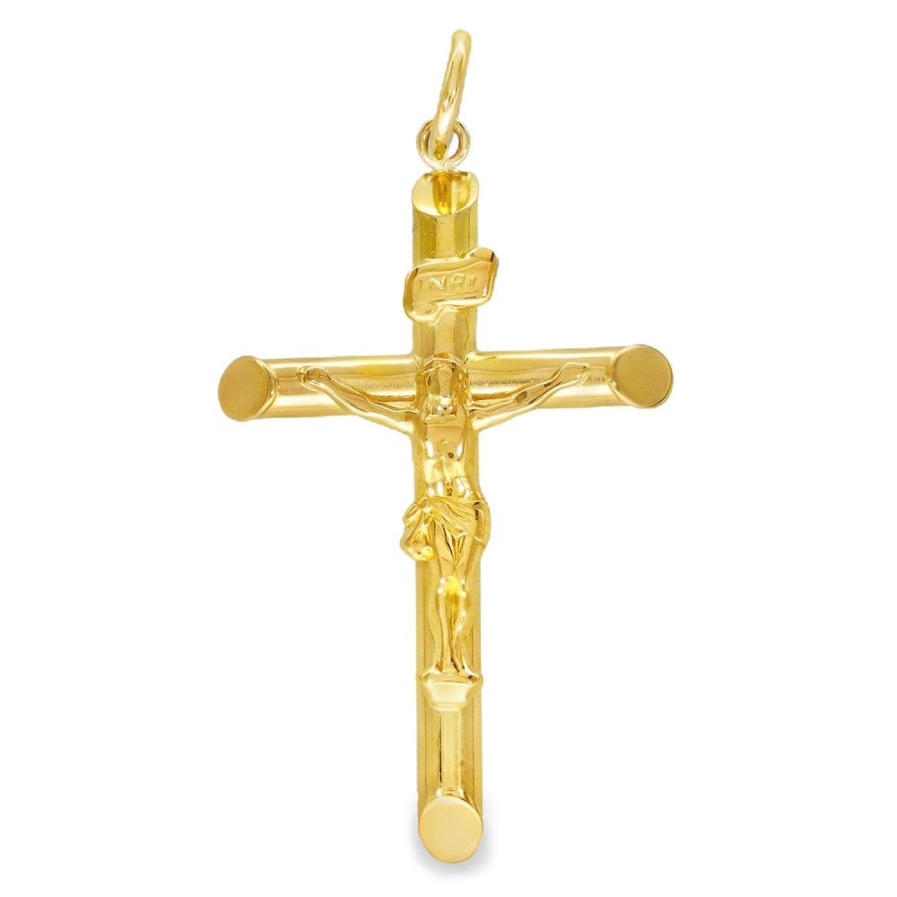 9ct Yellow Gold Crucifix Pendant - 20x30mm - 2.2g