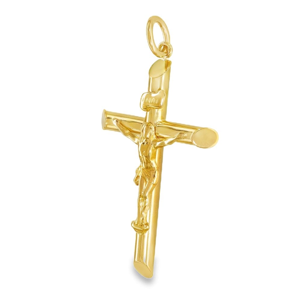 9ct Yellow Gold Crucifix Pendant - 20x30mm - 2.2g
