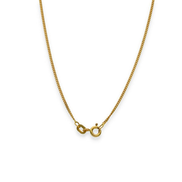 18ct Yellow Gold Fine Curb Chain - 18" - 2.9g