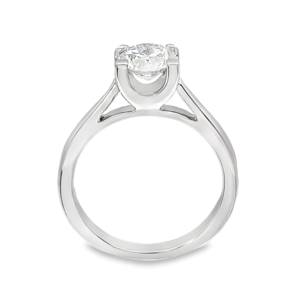 950 Platinum Diamond Engagement Ring - Size L - 1.01ct