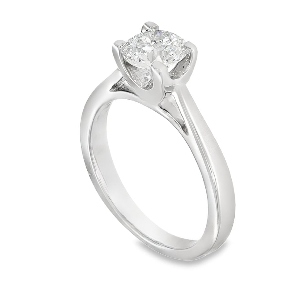 950 Platinum Diamond Engagement Ring - Size L - 1.01ct