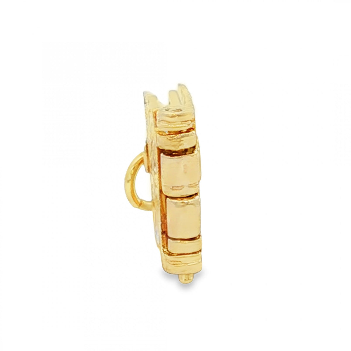 9ct Yellow Gold Bible Charm - 15x13x4.5mm - 3.4g