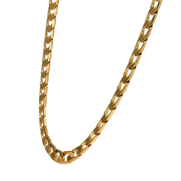 9ct Yellow Gold Curb Chain - 20" - 32.3g