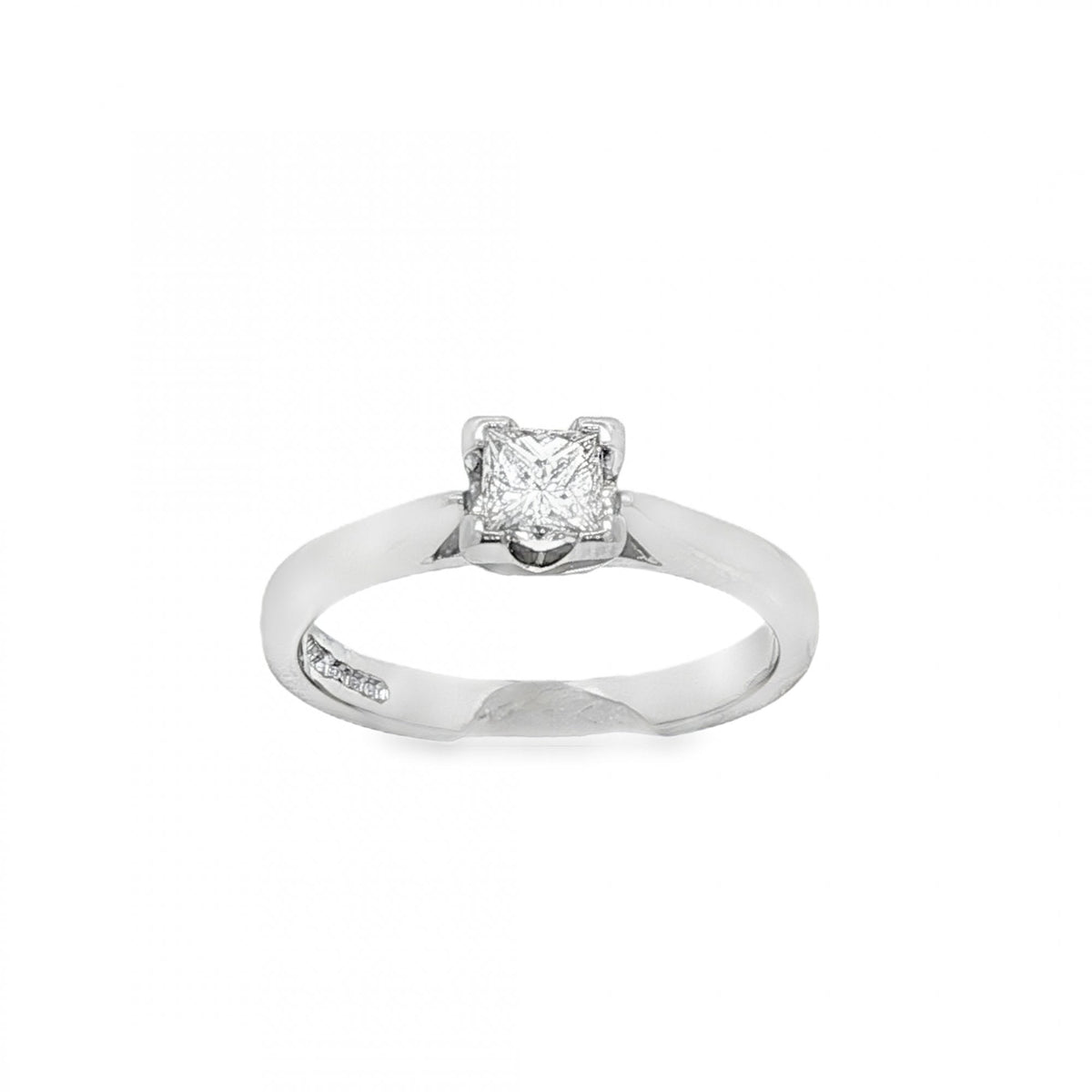950 Platinum Diamond Engagement Ring - Size J½ - 0.31ct