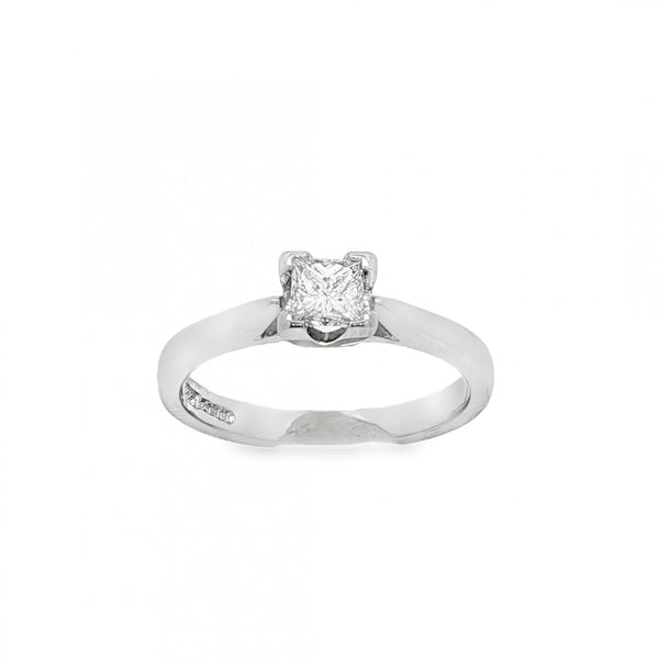 950 Platinum Diamond Engagement Ring - Size J½ - 0.31ct
