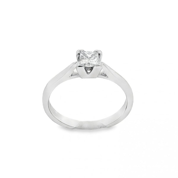 950 Platinum Diamond Engagement Ring - Size J½ - 0.31ct