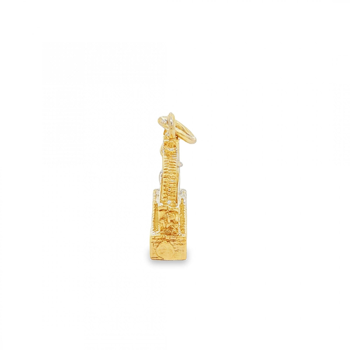 9ct Yellow Gold Waterwheel Charm - 16x17x5mm - 4.2g