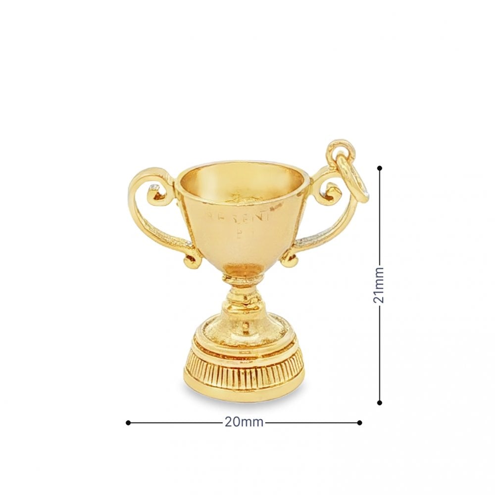 9ct Yellow Gold Trophy Charm - 20x21x11mm - 3.9g