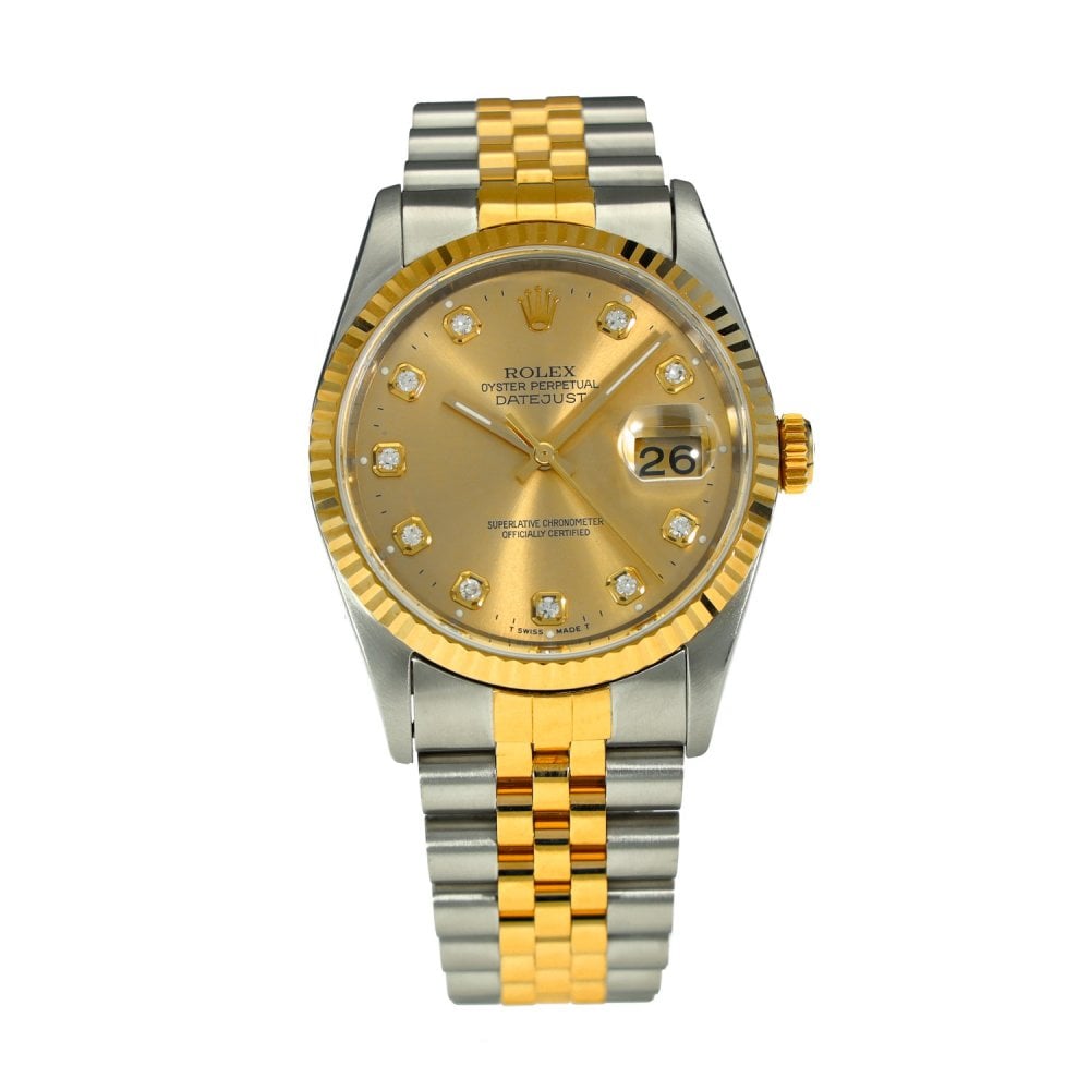 Datejust 16233 – Champagne Diamond Dial – 1995