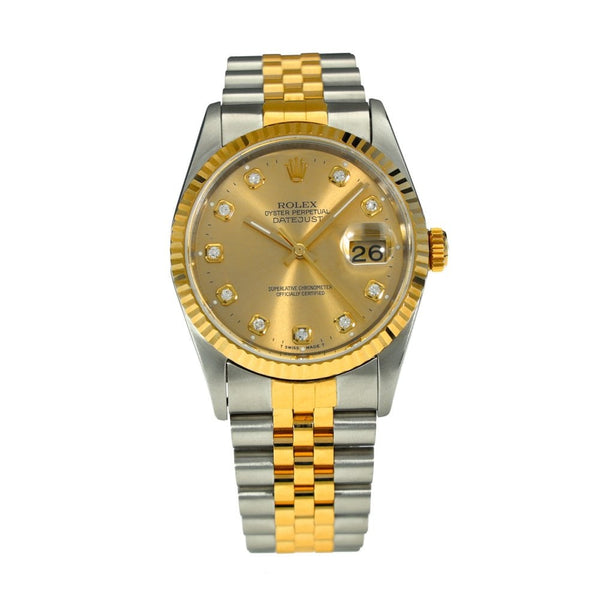 Datejust 16233 – Champagne Diamond Dial – 1995