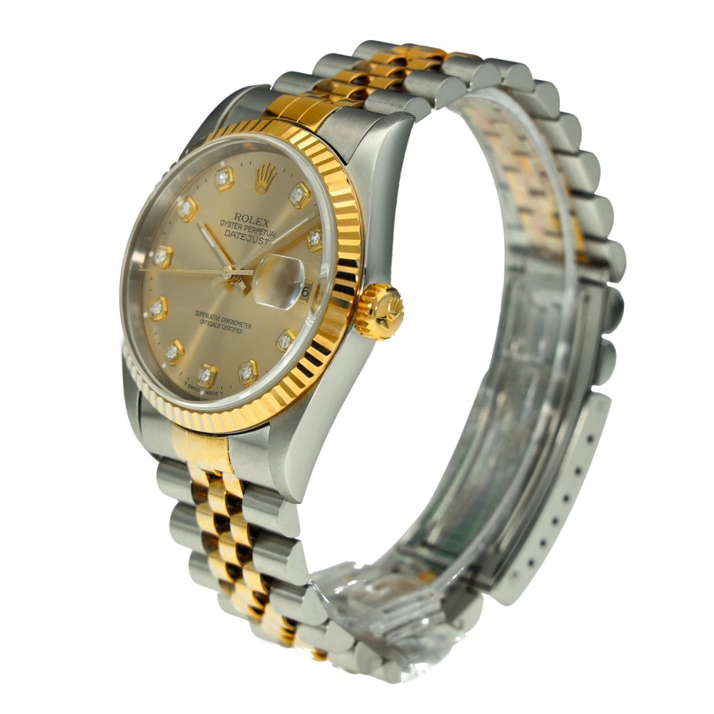 Datejust 16233 – Champagne Diamond Dial – 1995