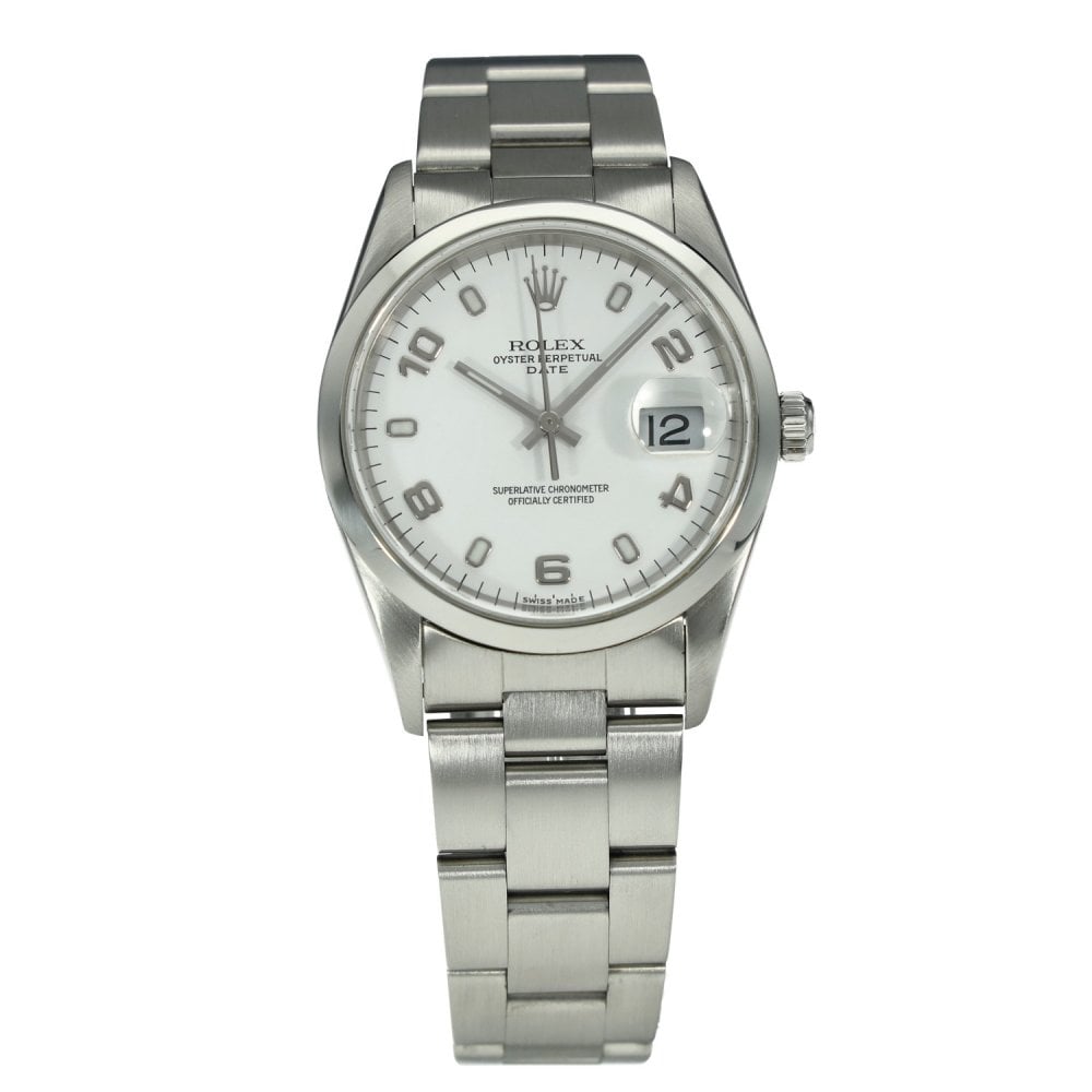 Date 15200 - White Dial - Luminous Markers - 2000