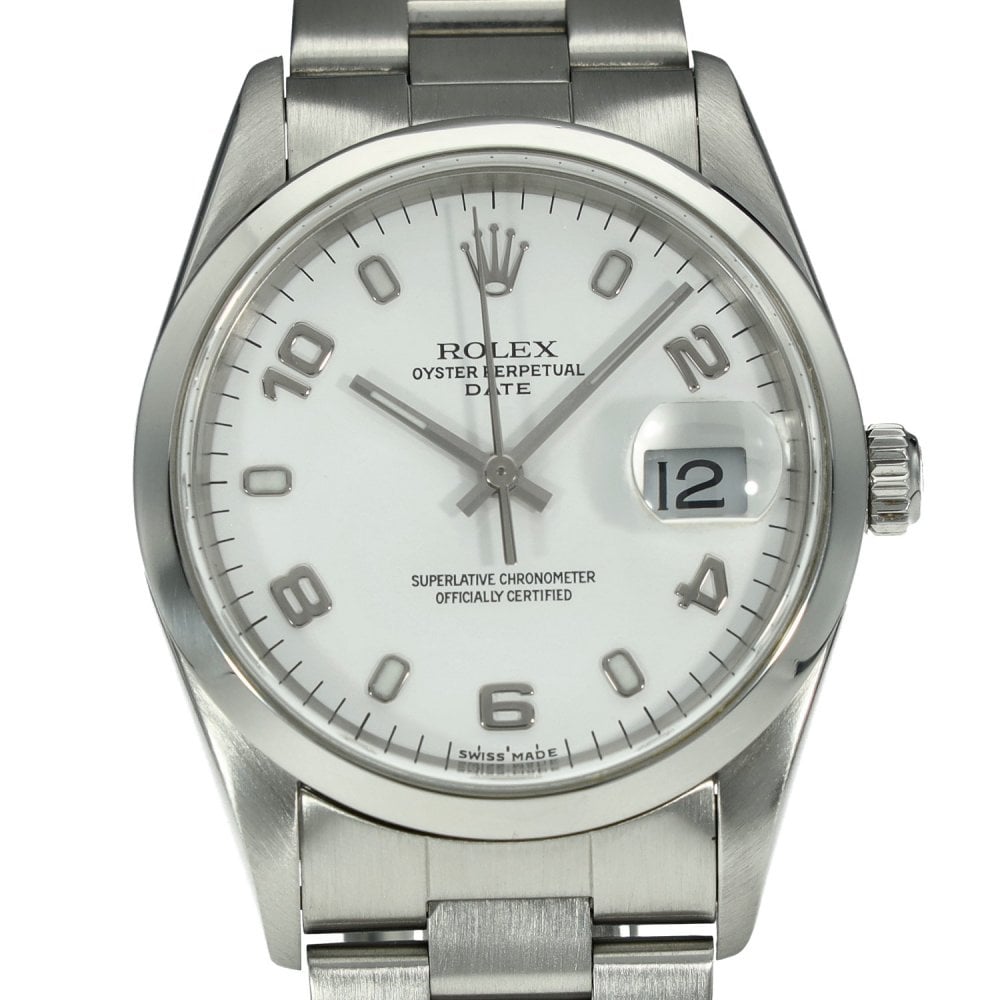 Date 15200 - White Dial - Luminous Markers - 2000