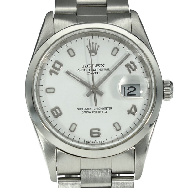 Date 15200 - White Dial - Luminous Markers - 2000